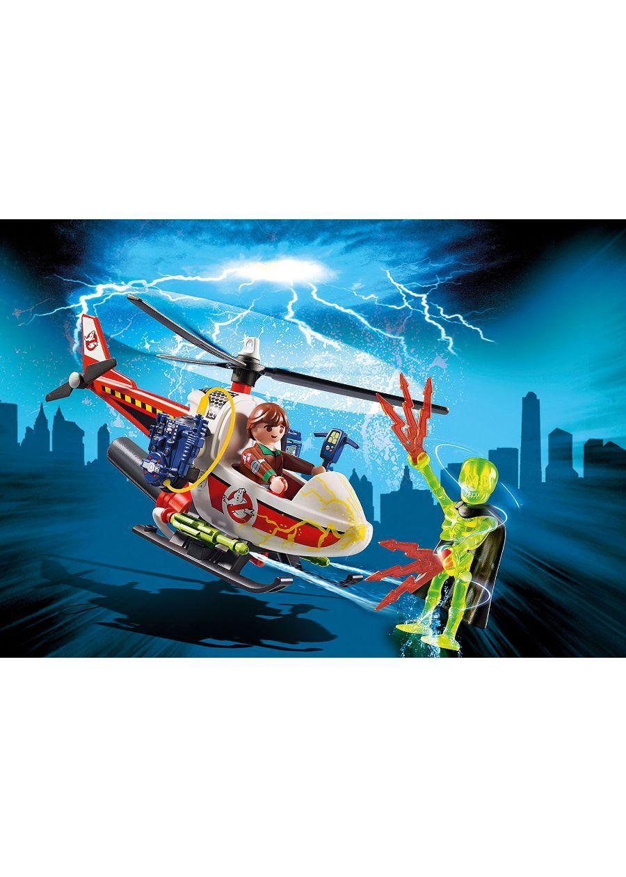 Playmobil Ghostbuster Venkman Con Helicoptero 9385-2