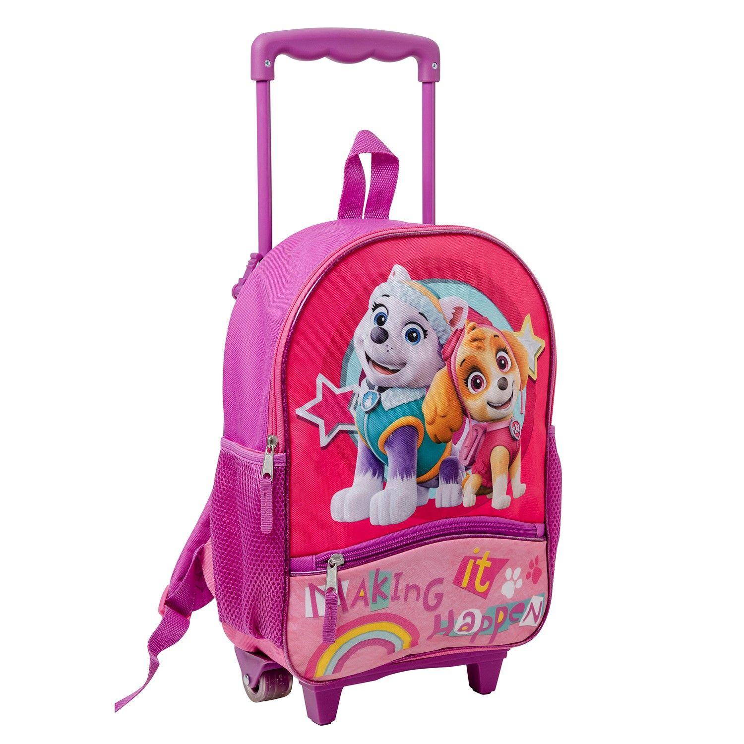 Mochila Con Ruedas Bts Paw Patrol 14 Rosado-0