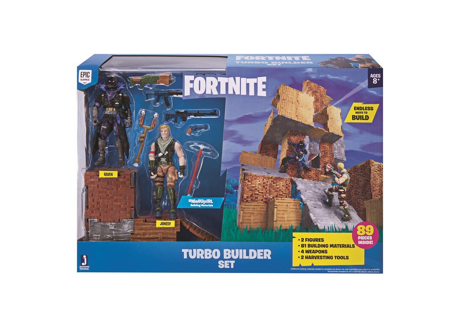 Pack 2 Figuras Fortnite Turbo Builder Jonesy & Raven-0