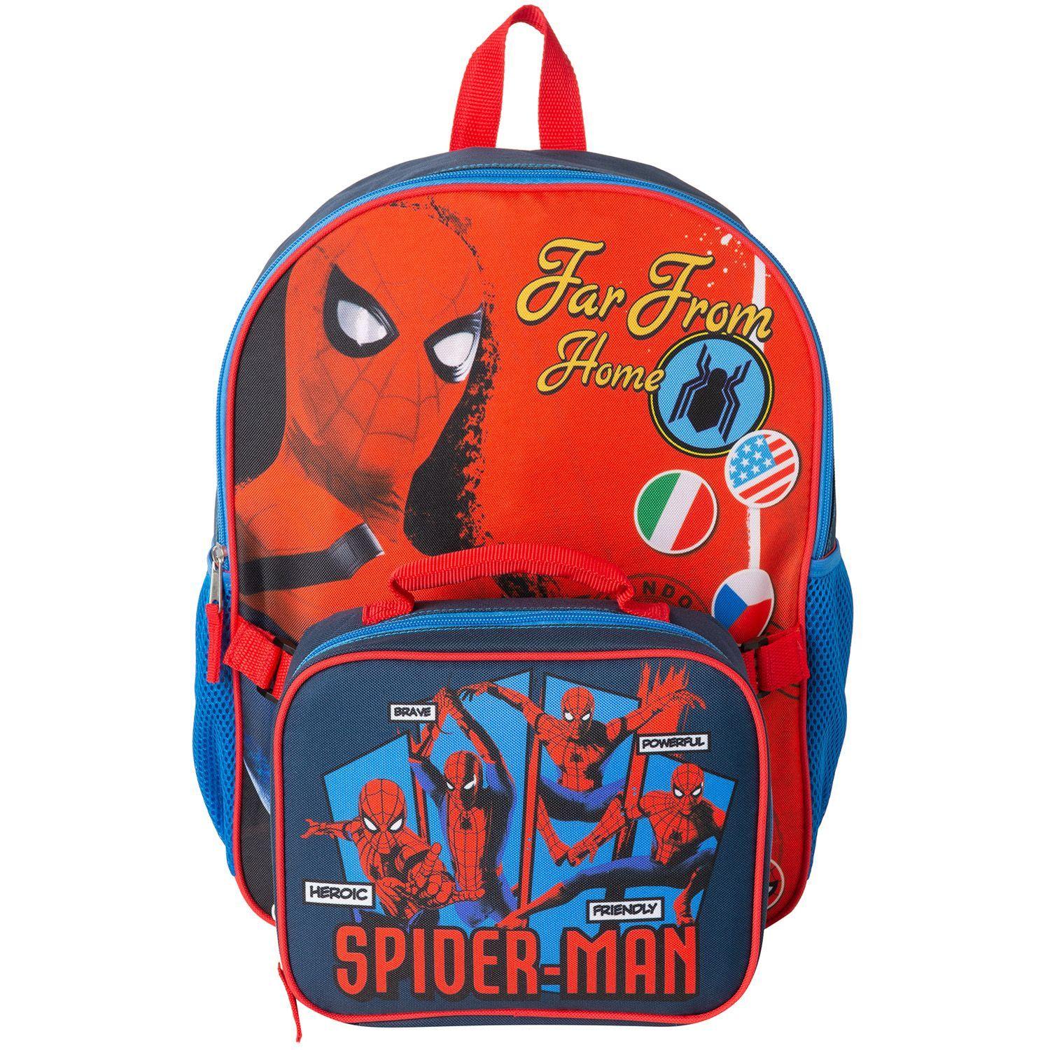 Mochila Con Lonchera Spiderman Ffh-1