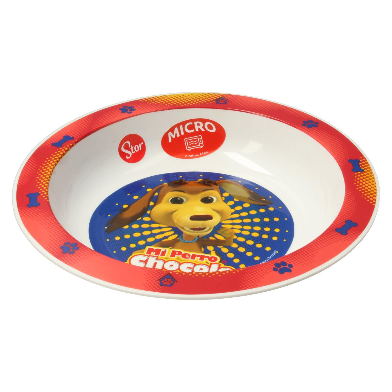 Plato Hondo Apto Microondas Perro Chocolo-0