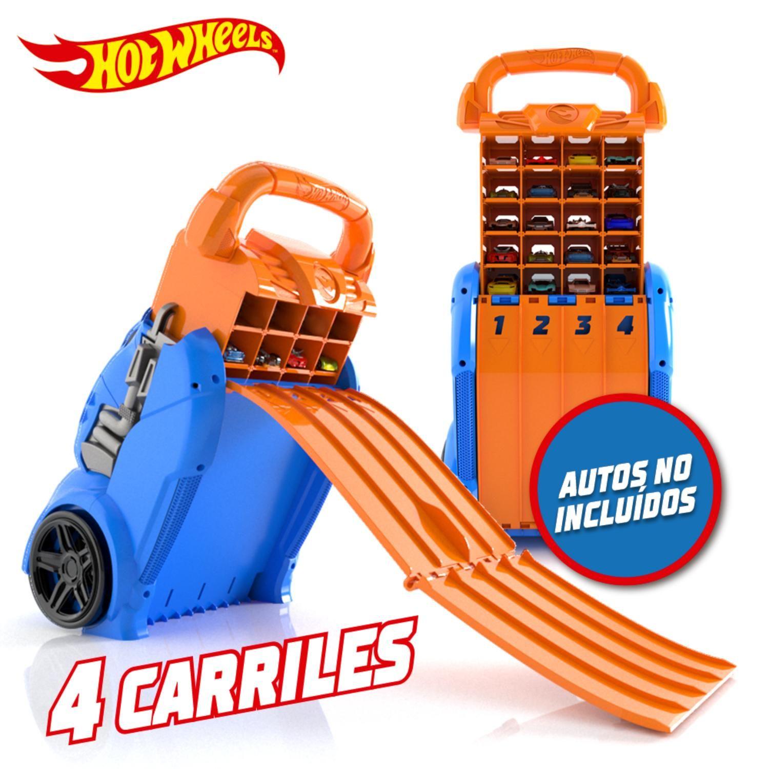 Estuche Porta Autos Hot Wheels con Lanzador Múltiple-2