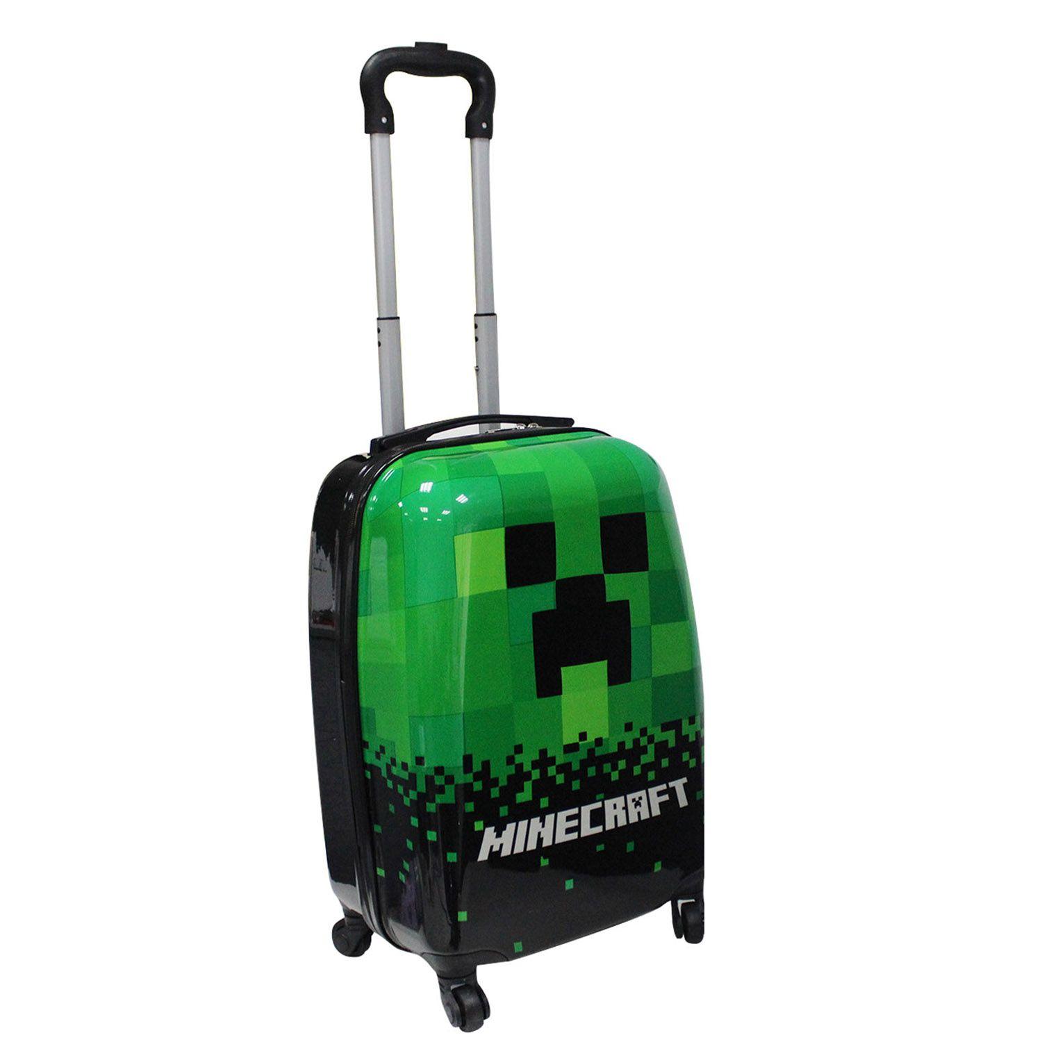 Maleta Juvenil 4 Ruedas Minecraft 18''-1