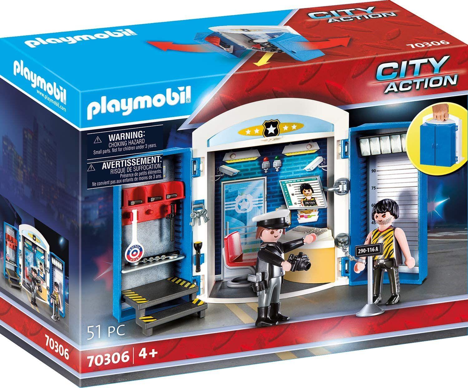 Playmobil Cofre De Juegos En La Estación De Policía 70306-0