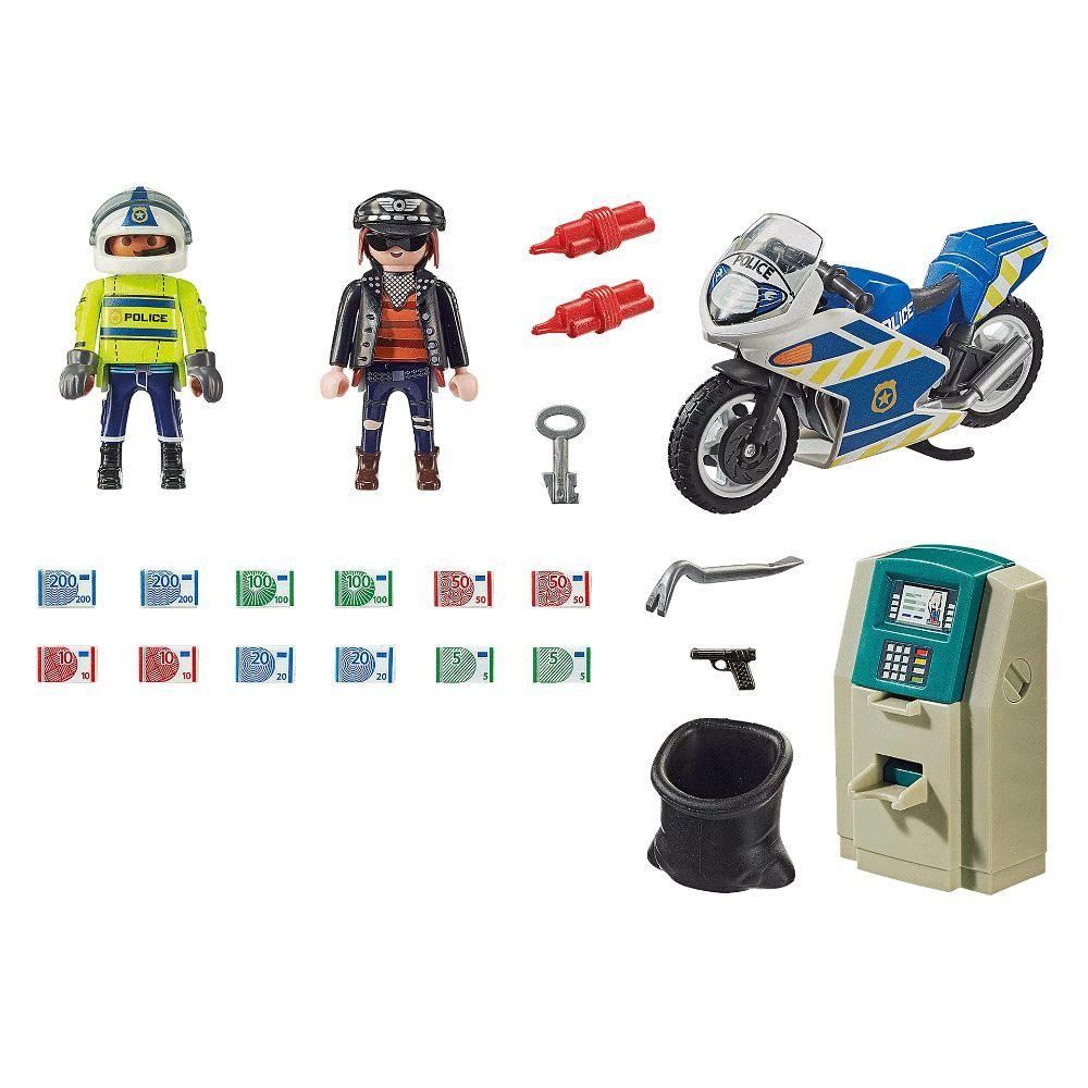 Playmobil Moto De Policía: Persecución Del Ladrón 70572-2
