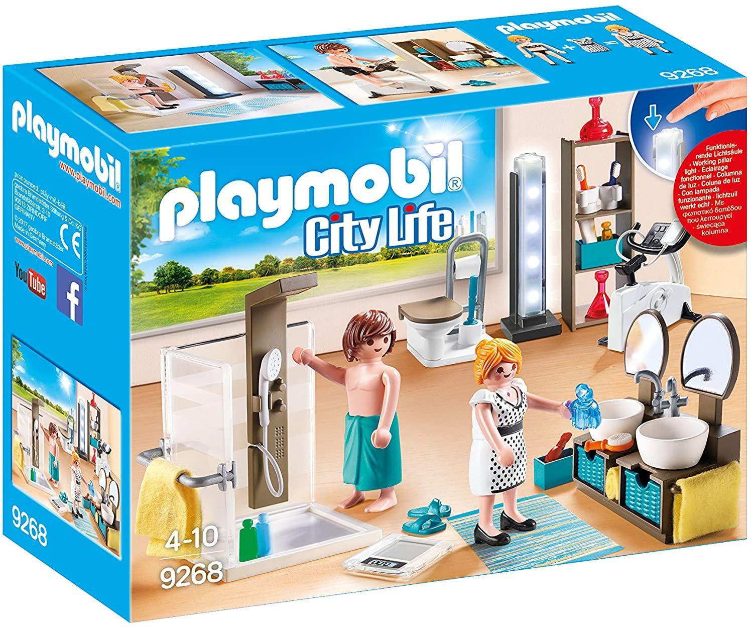 Playmobil Baño, Con Efectos De Luz 9268-0