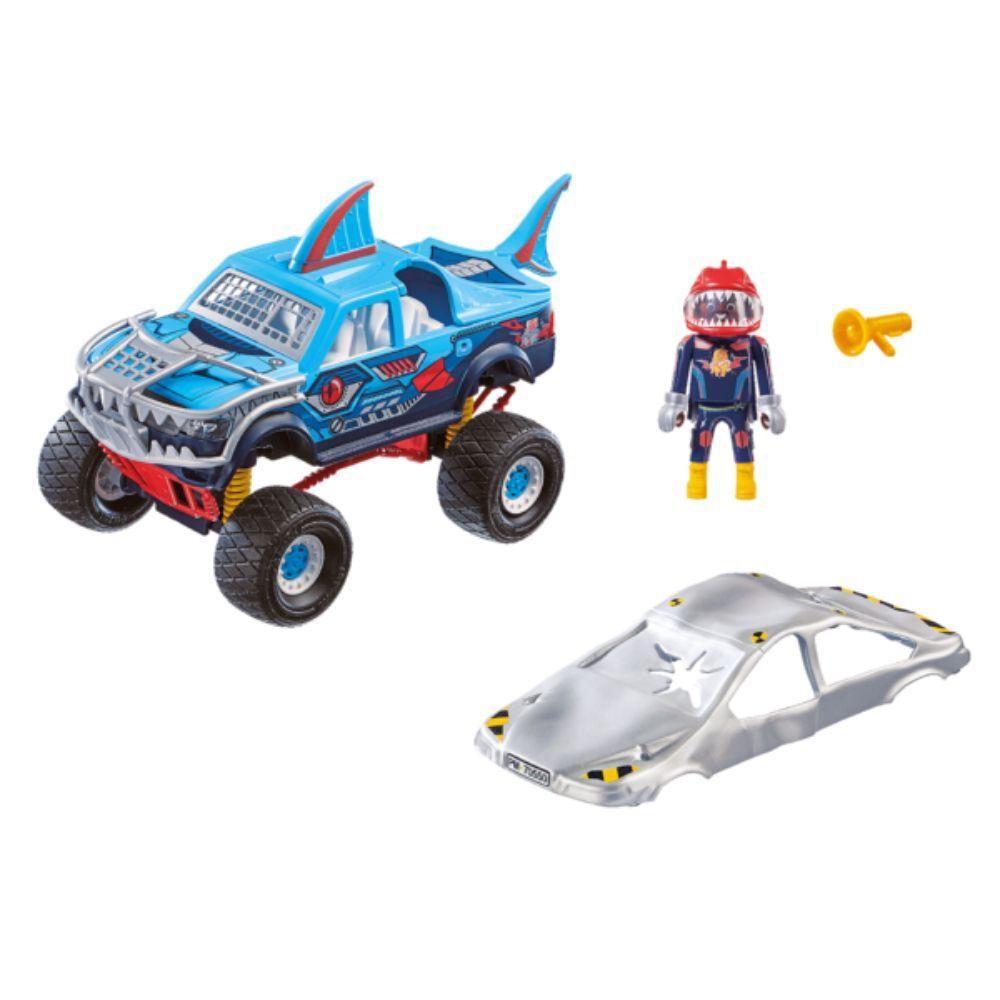 Playmobil Stuntshow Monster Truck Shark Acrobacias 70550-1