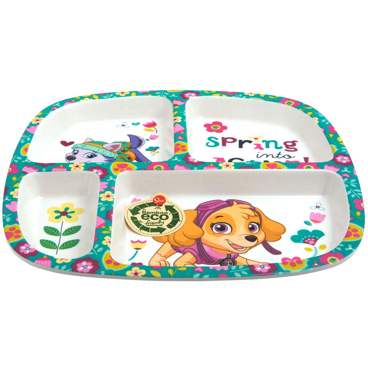 Plato C/Divisiones Paw Patrol Niña Material Ecologico-0
