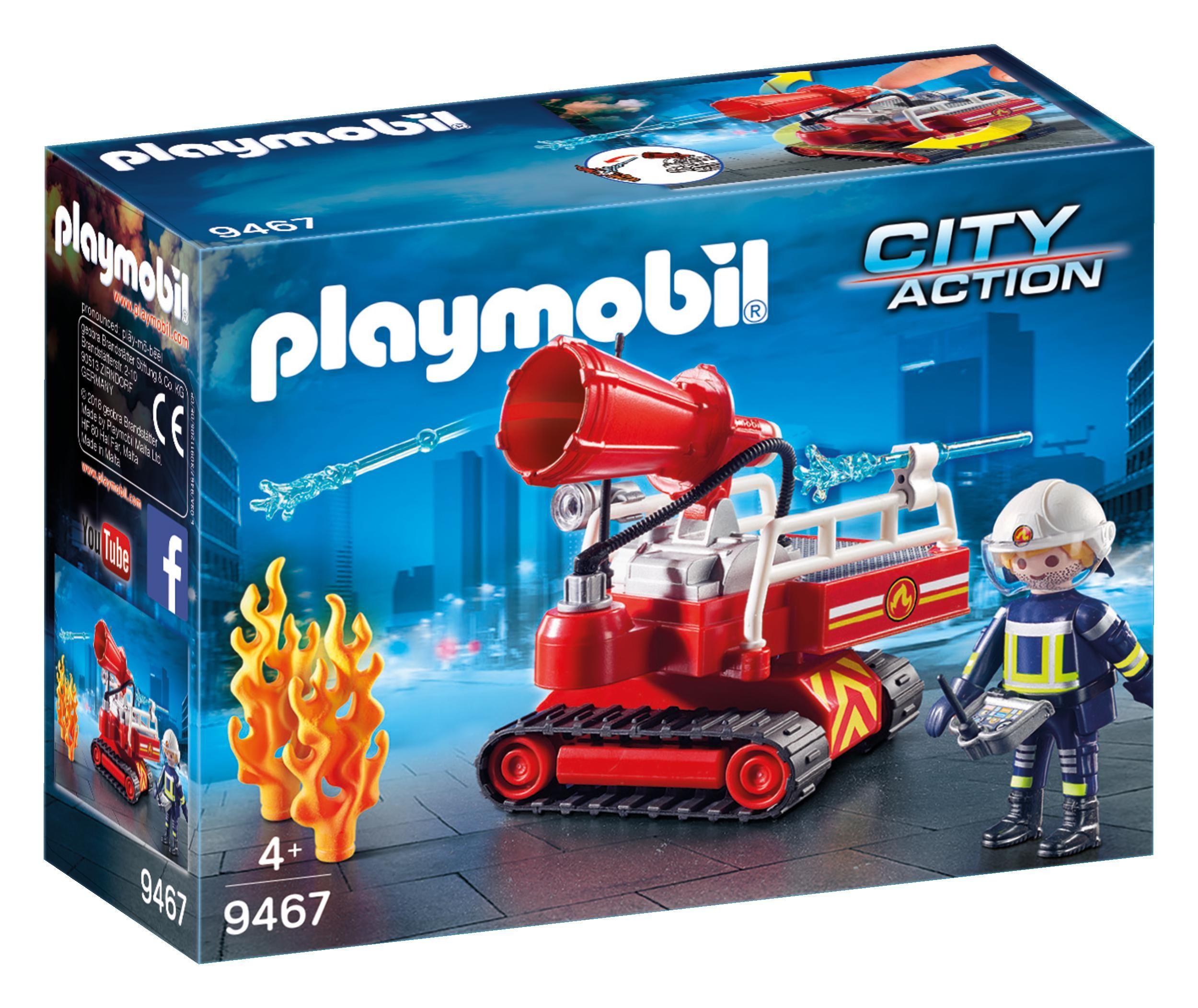 Playmobil Bomberos Robot De Extincion De Incendios 9467-0