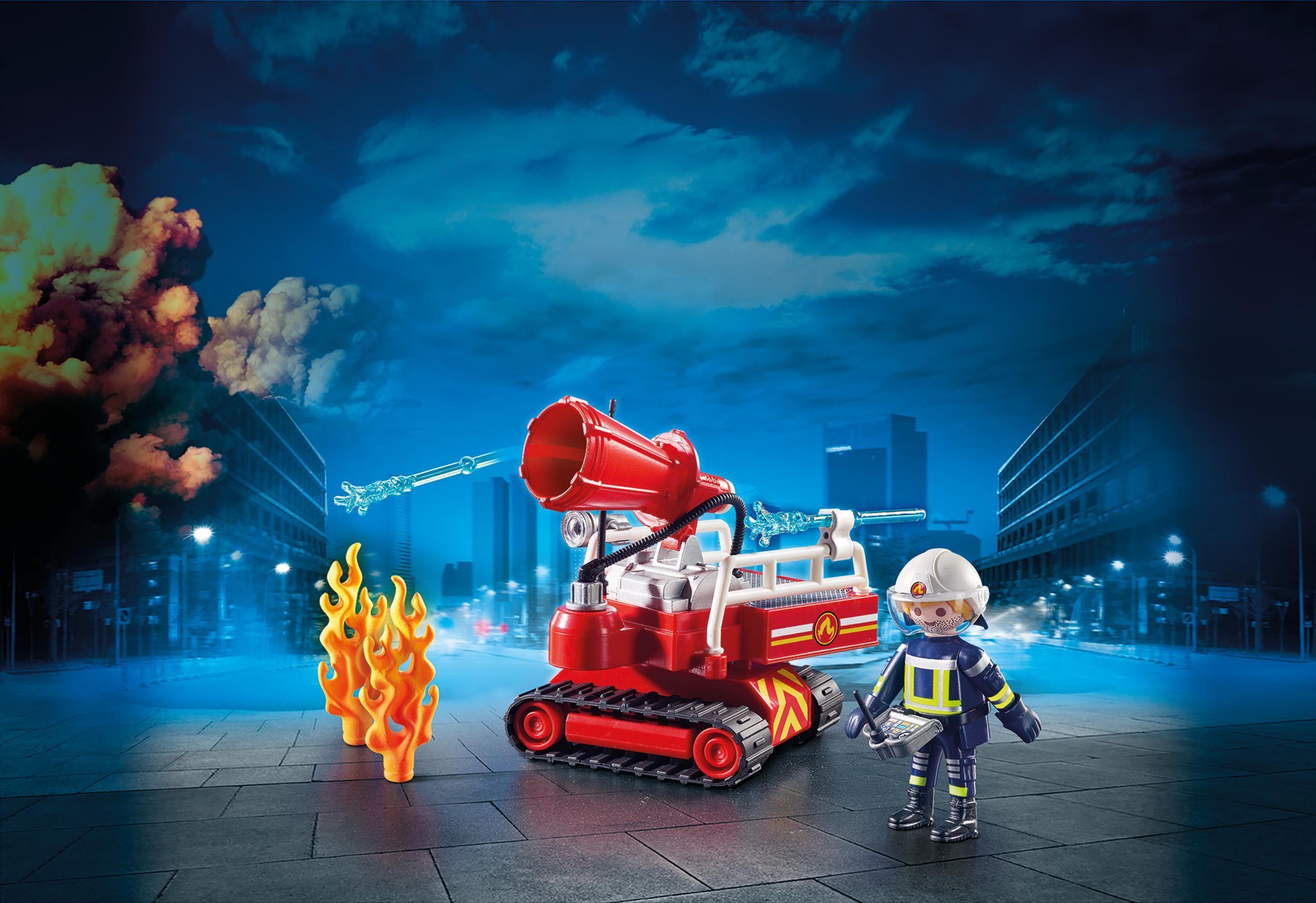 Playmobil Bomberos Robot De Extincion De Incendios 9467-1