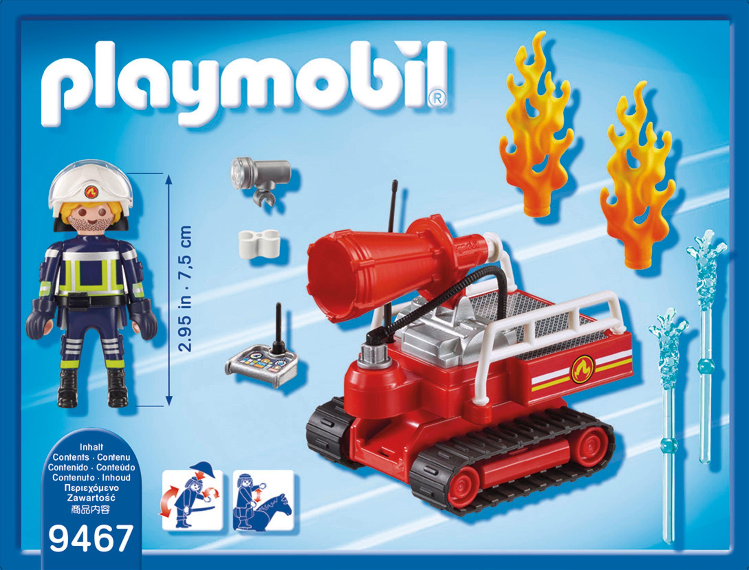 Playmobil Bomberos Robot De Extincion De Incendios 9467-2