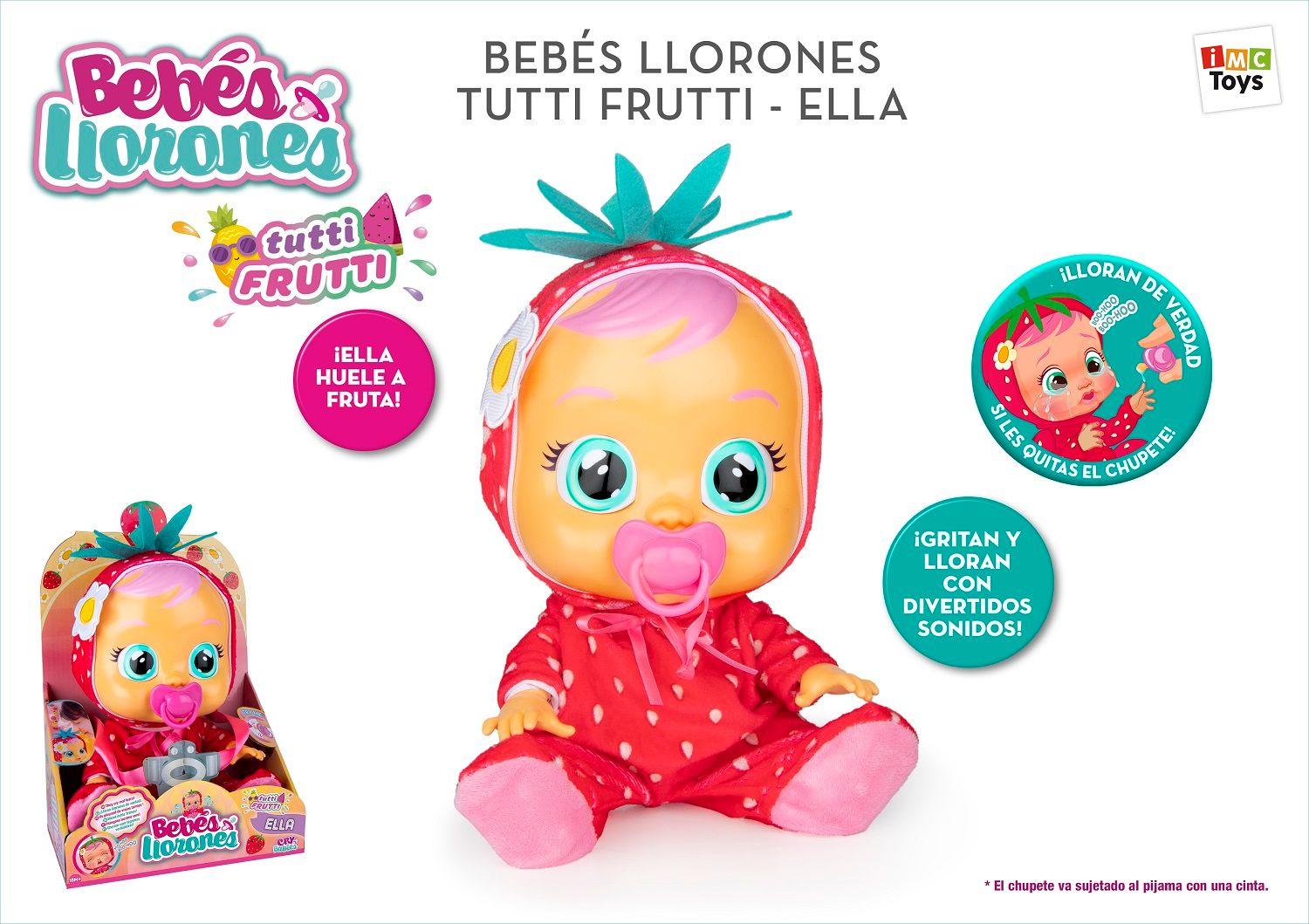 Muñeca Bebes Llorones Frutas Ella-3