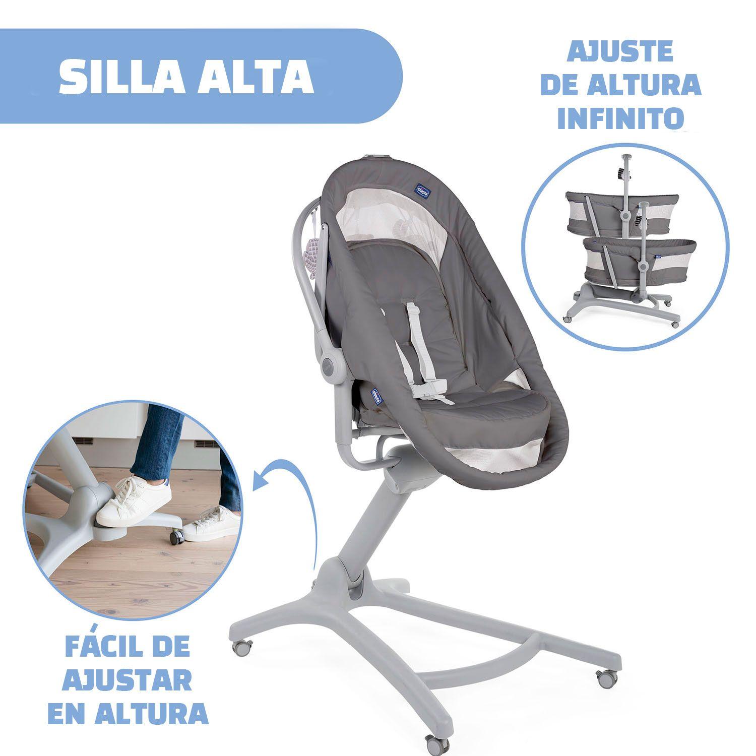 Moises con pedestal Baby Hug 4 en 1 Dark Grey-4