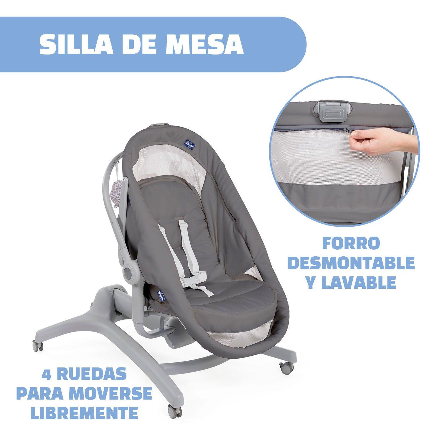Moises con pedestal Baby Hug 4 en 1 Dark Grey-5