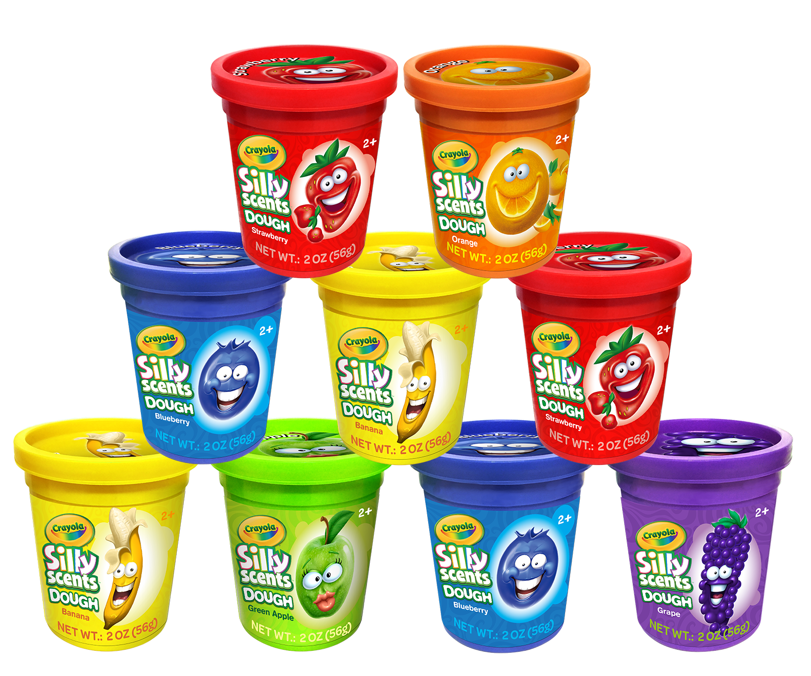 Crayola Silly Scents, Masas Perfumadas - 9 Unidades-0