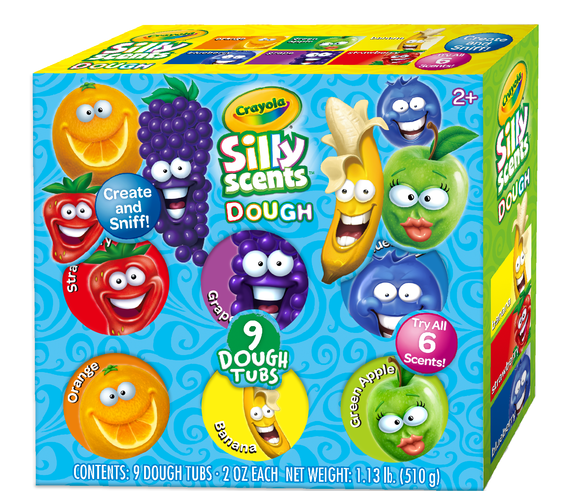 Crayola Silly Scents, Masas Perfumadas - 9 Unidades-1