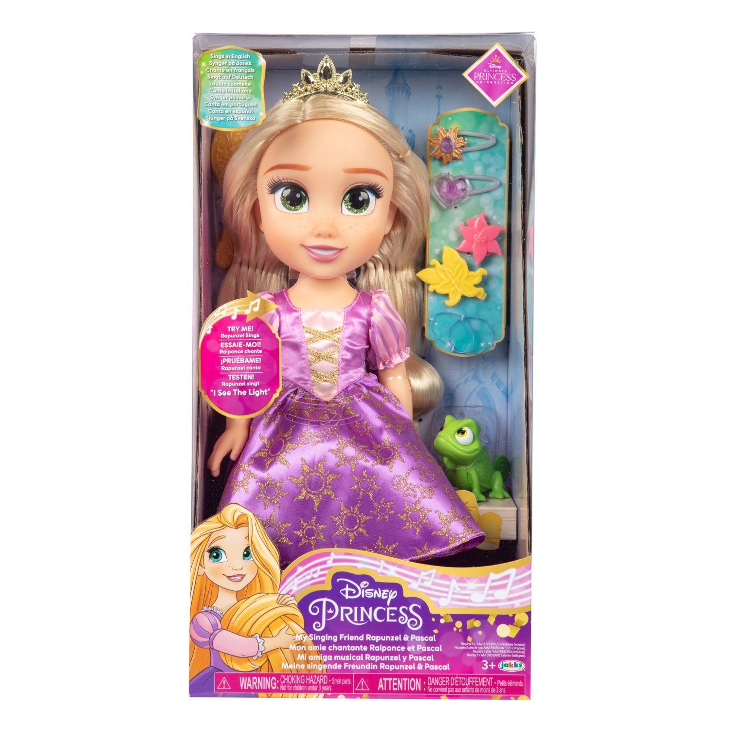Muñeca Musical Rapunzel y Pascal Disney Princesa-0