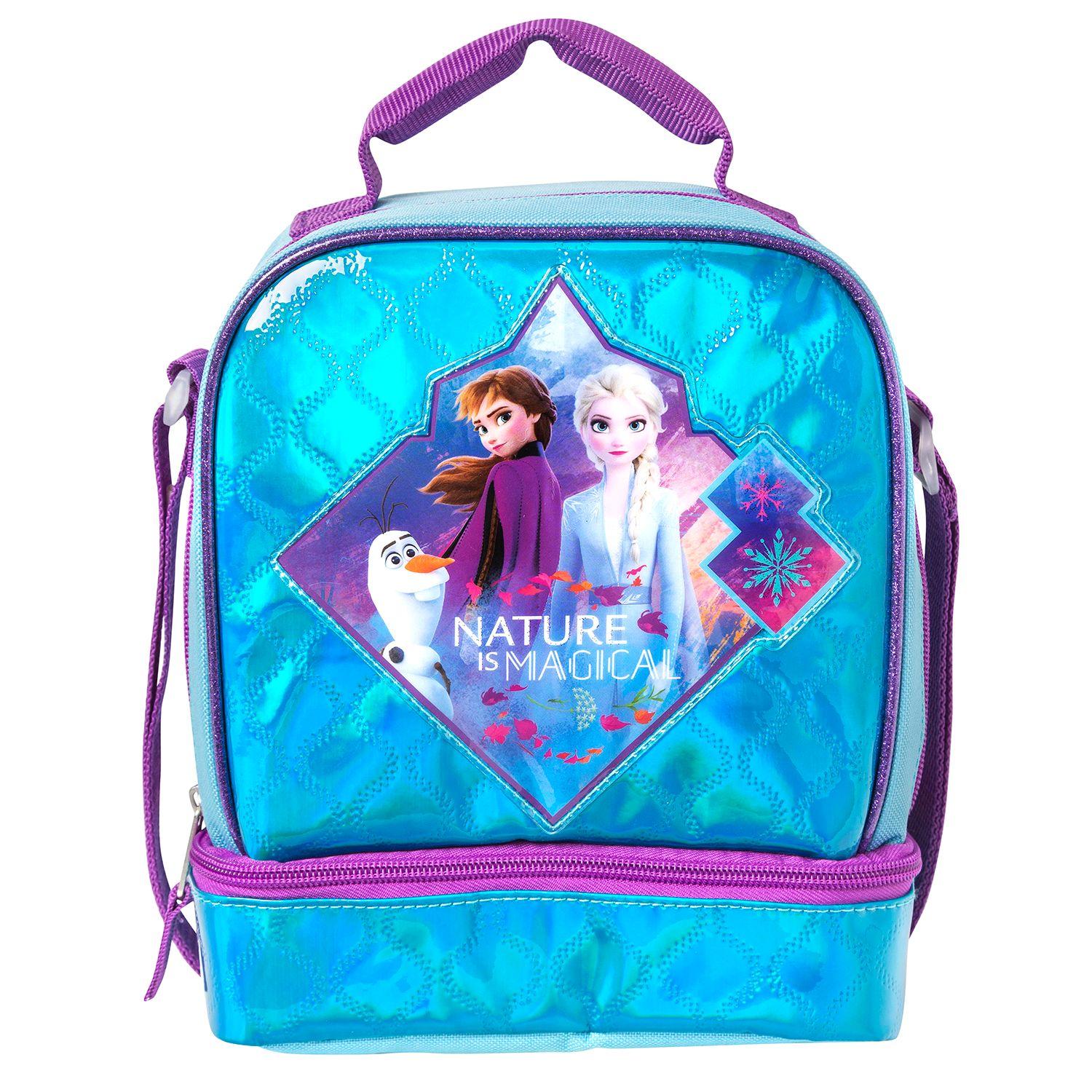 Lonchera Metalizada 2 Cierres Frozen Ii-0