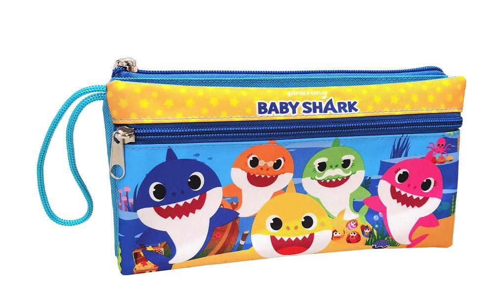 Estuche Doble Cierre Baby Shark -0