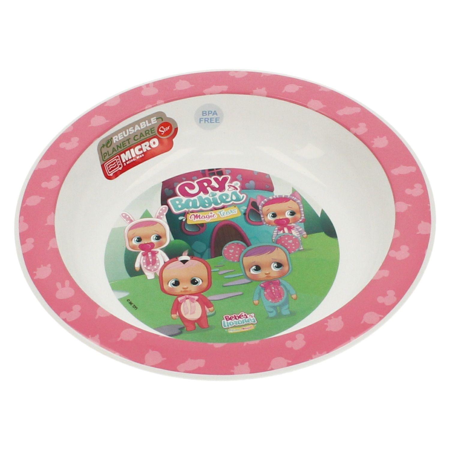 Tazon + Plato Hondo + Mochila Infantil Cry Babies-5