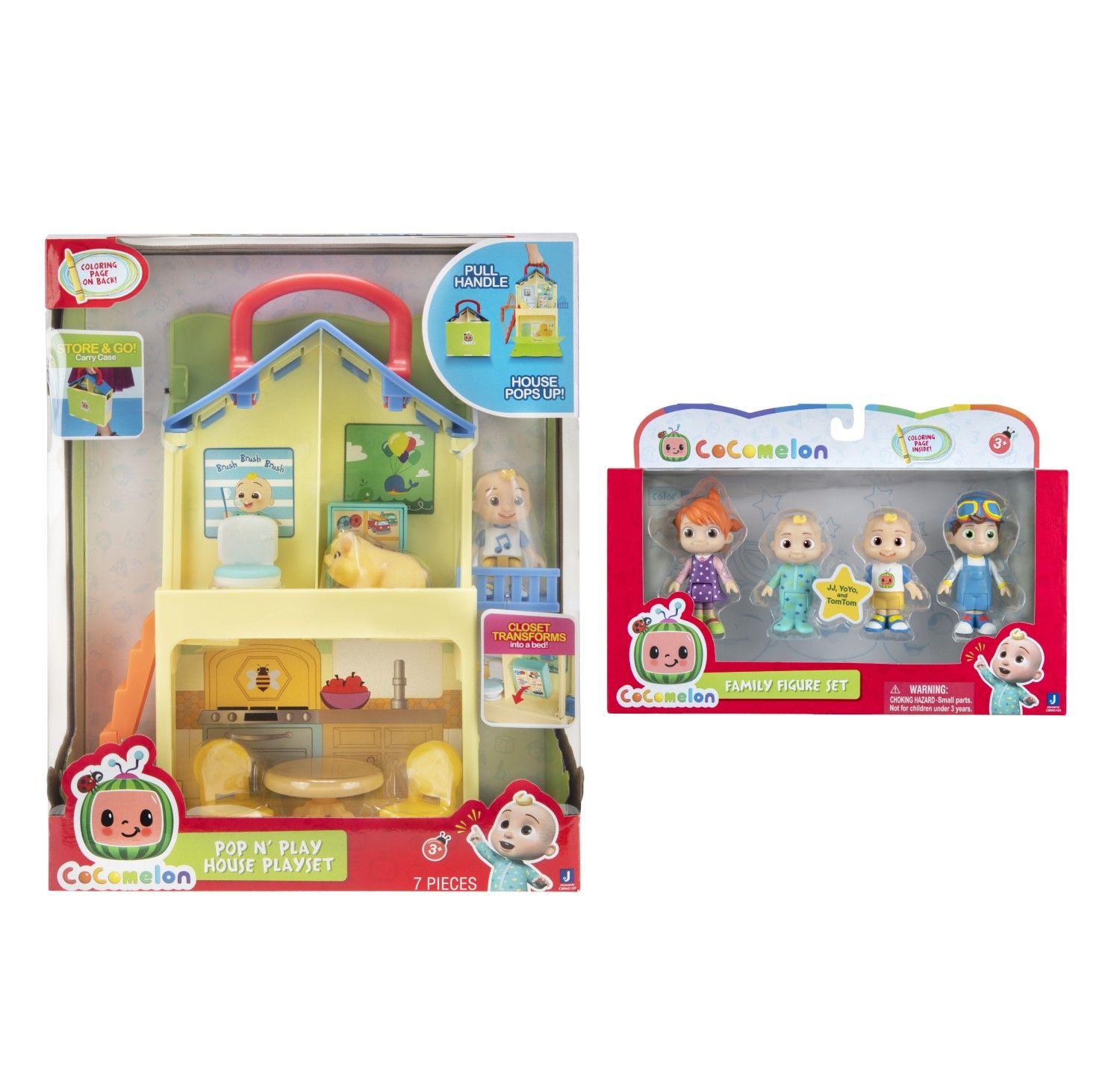 Set Cocomelon Pop N Play House + 4 Figuras-1