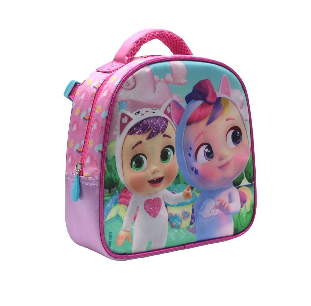 Set Mochila 14" Satin  Con Lonchera Bebes Llorones-6