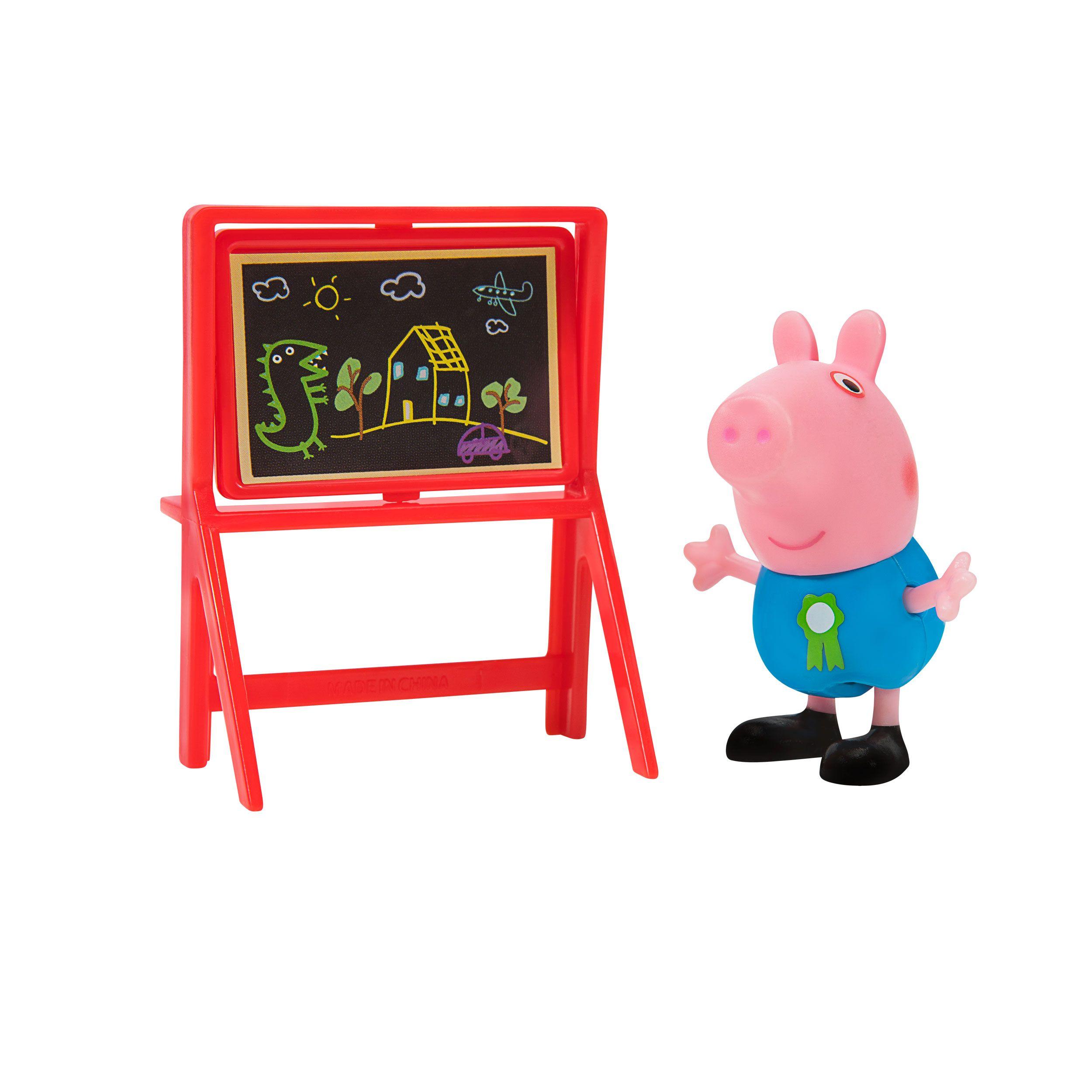 Peppa Pig - Figura De George Con Accesorio De Pizarra-0