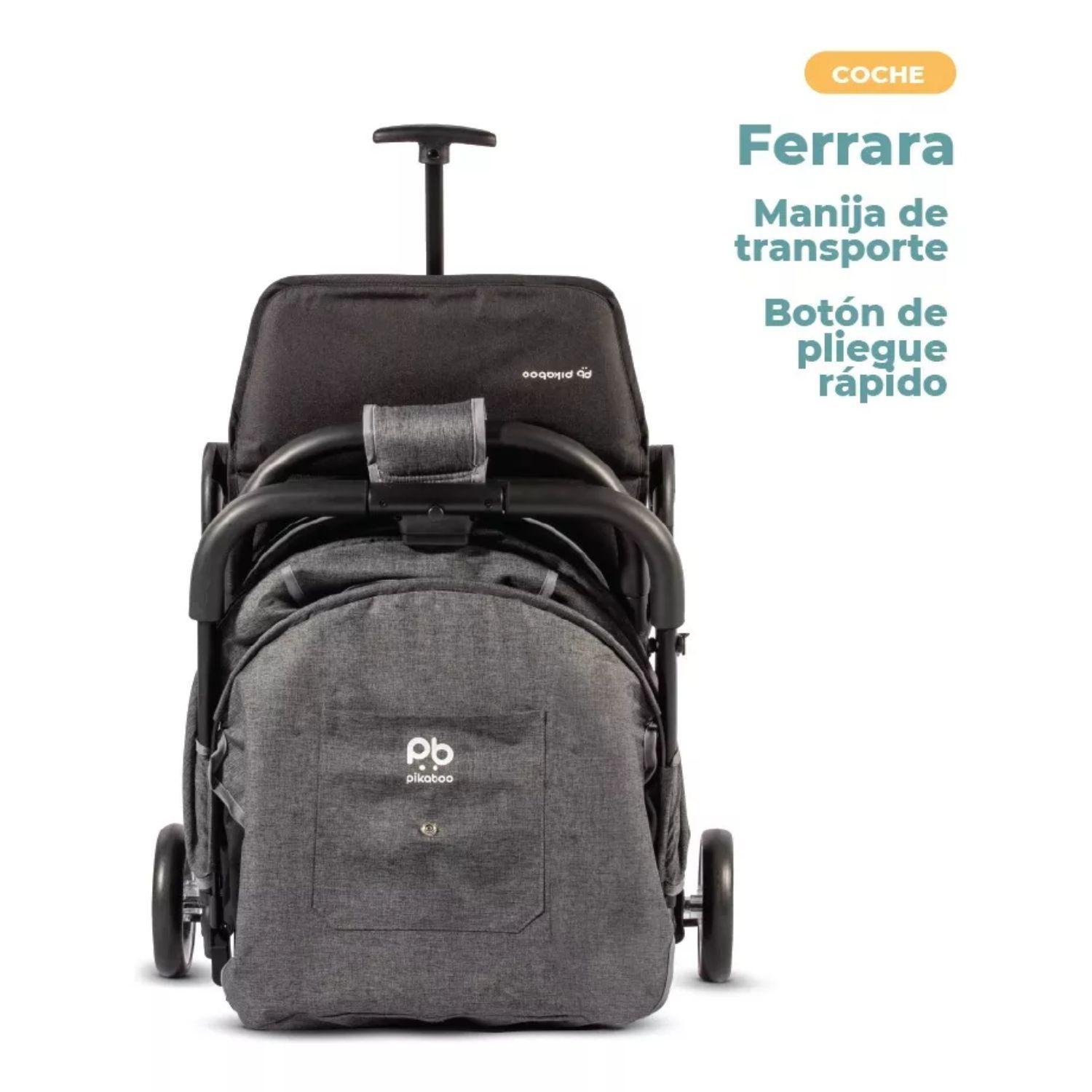 Coche Compacto Pikaboo Ferrara Plus Gris-5