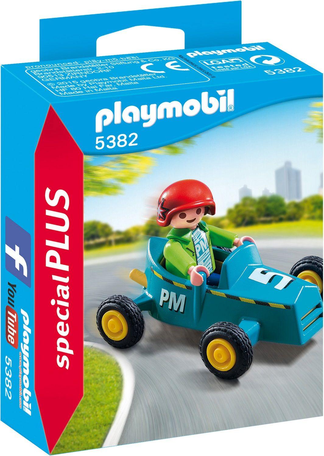 Playmobil Niño Con Karting De Carrera 5382-0
