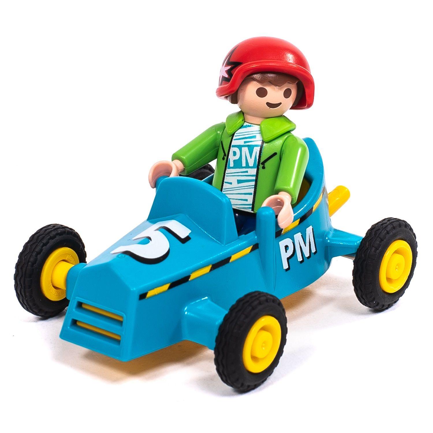 Playmobil Niño Con Karting De Carrera 5382-1