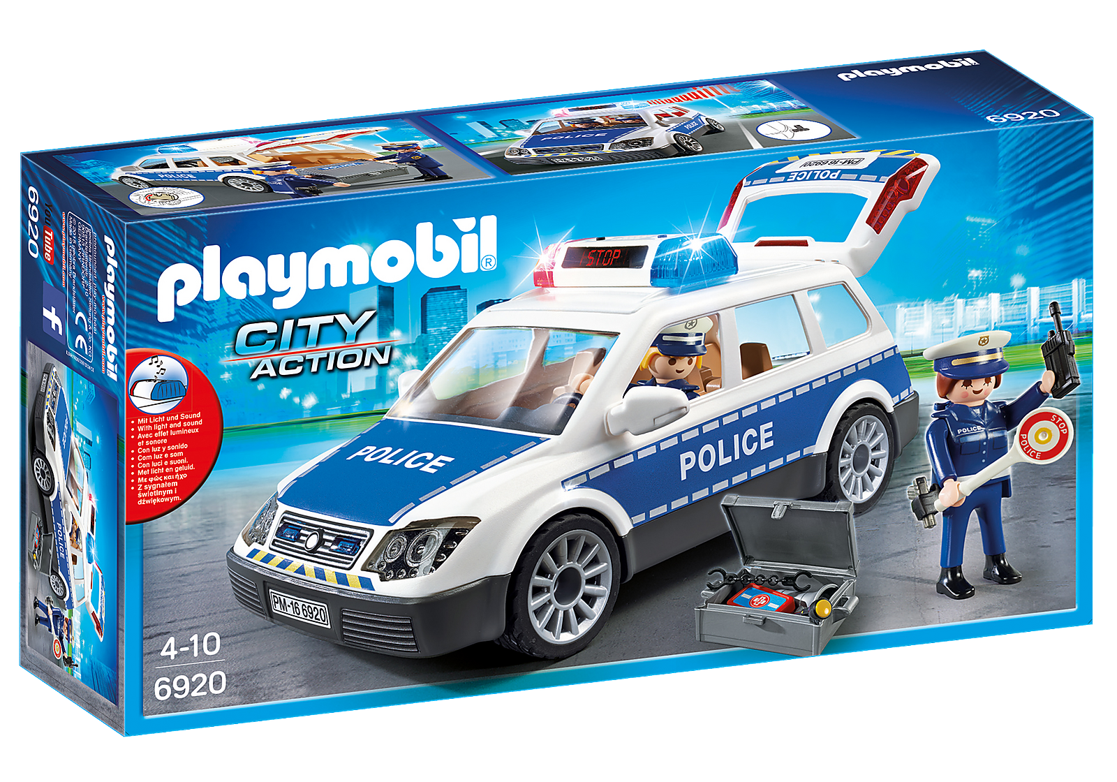 Playmobil  Auto Policia Con Luces Y Sonido 6920-0