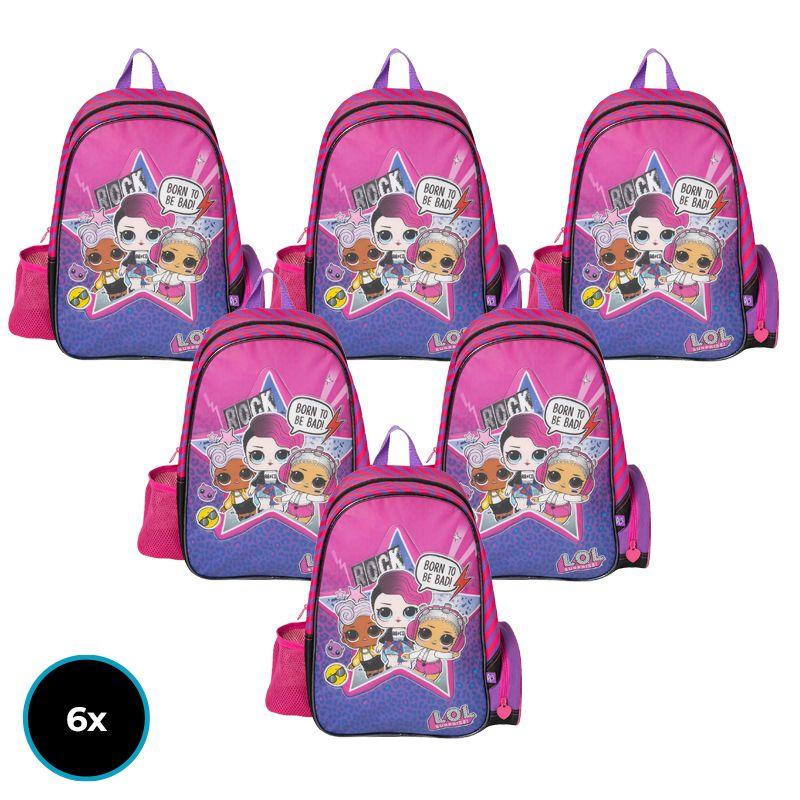 Superpack Mochila Infantil Lol X 6-0