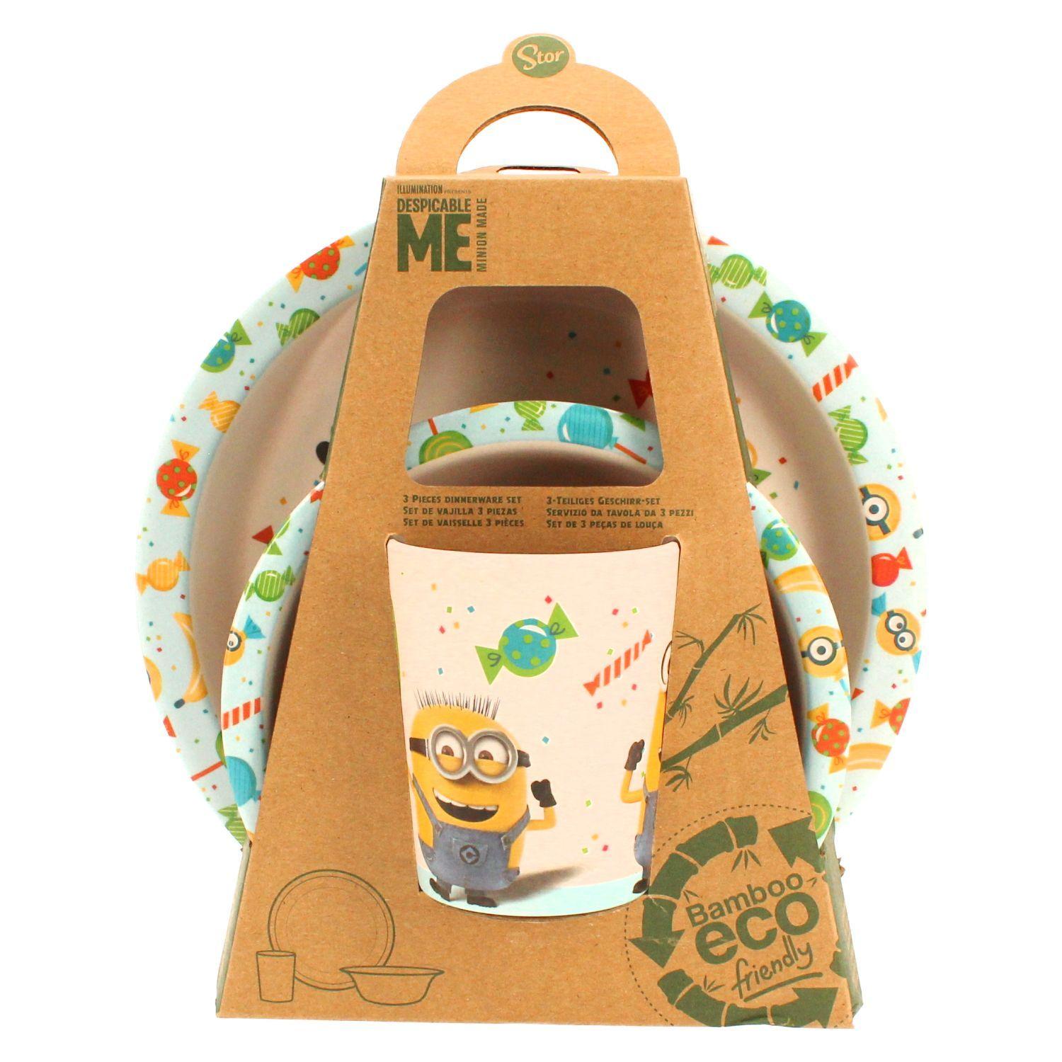 Set 3 Piezas Minions Material Ecologico-2