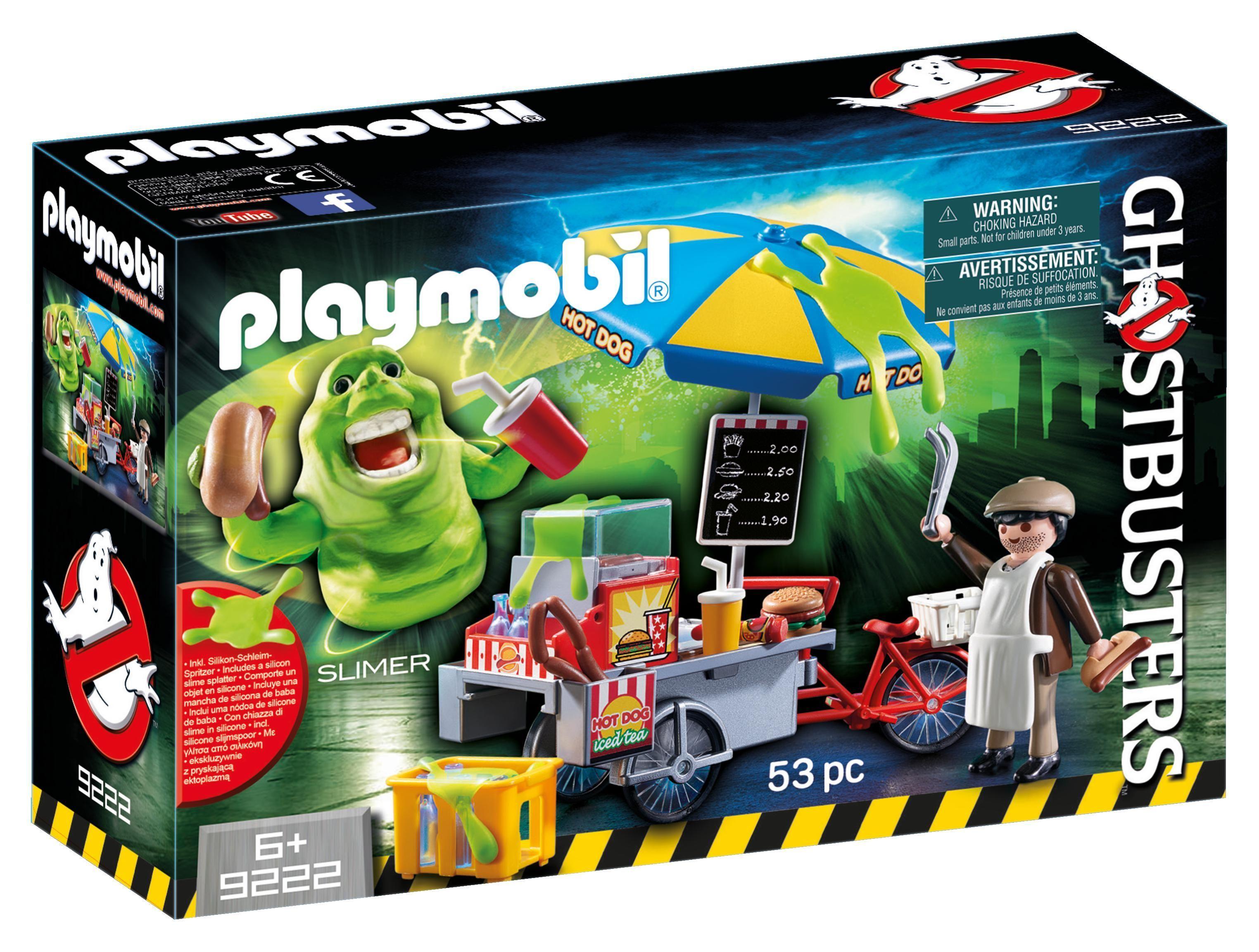 Playmobil Slimer Con Stand De Hot Dog 9222-1