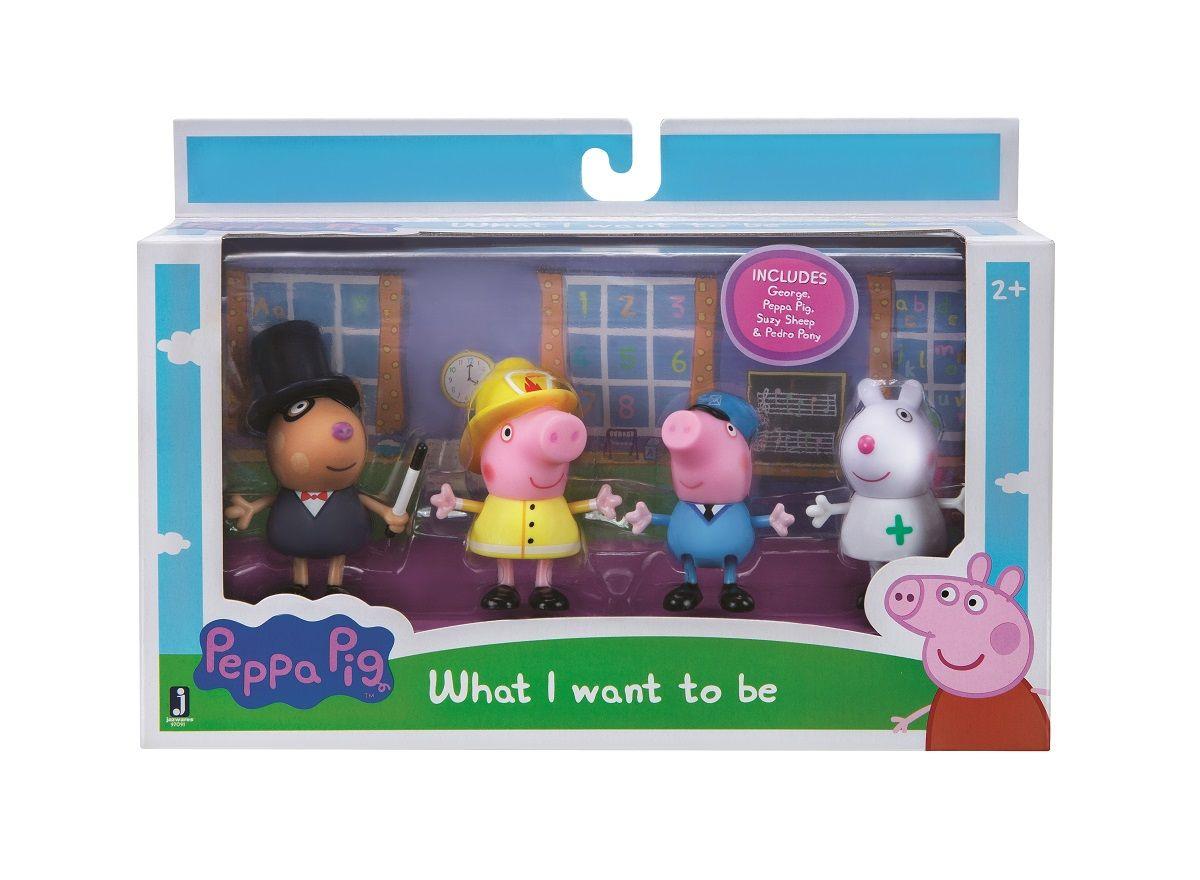 Peppa Pig - Lo Que Quiero Ser - Pack De 4 Figuras-1