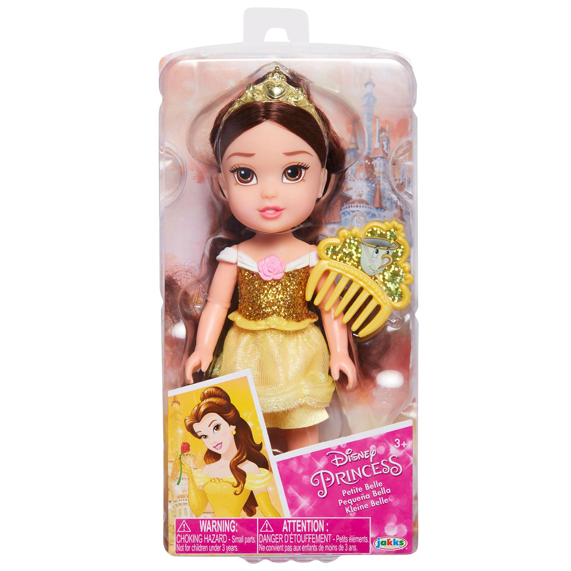 Muñeca Bella Pequeña, Princesa De Disney De 15 Cm.-0