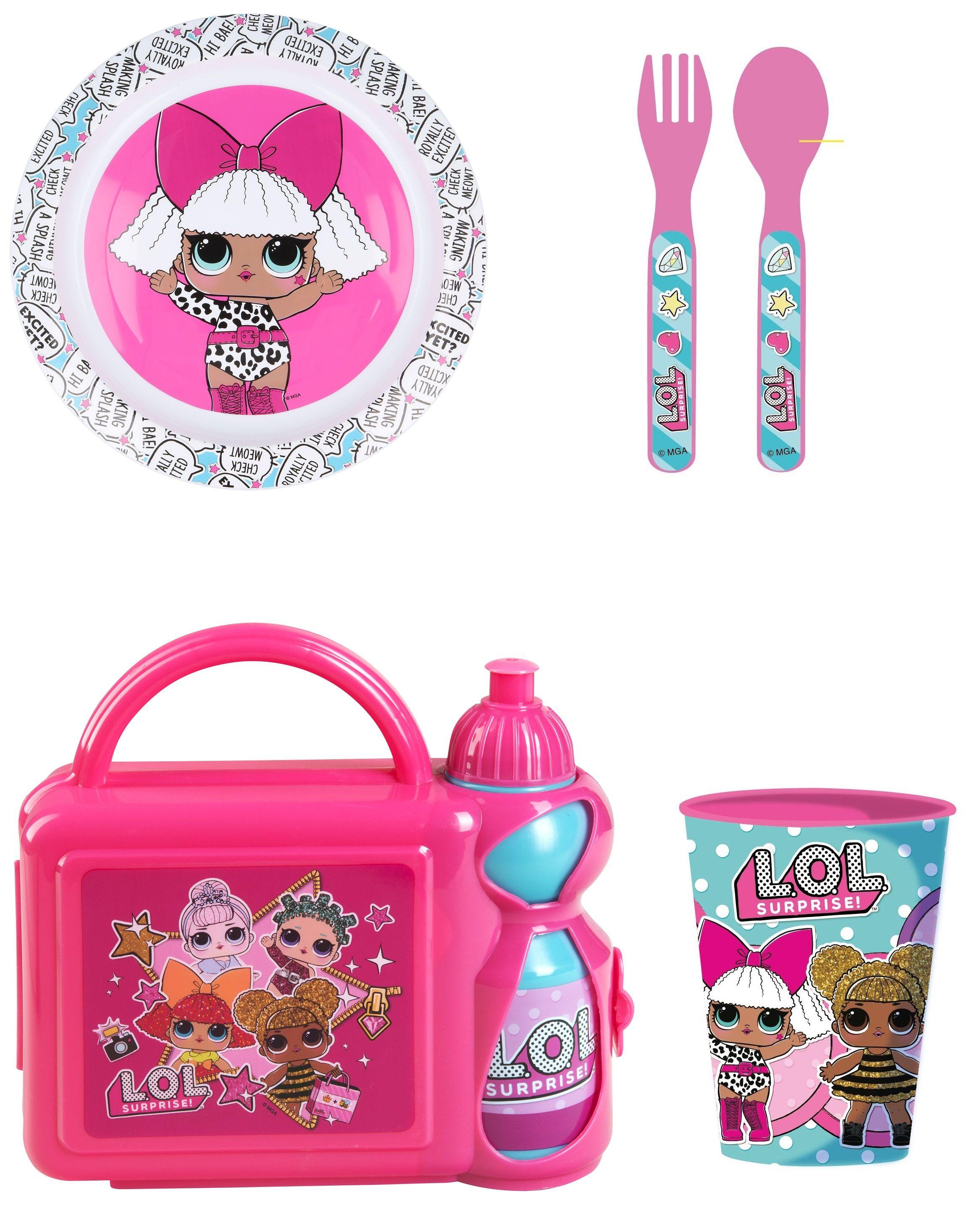 Lol Suprice Pack Portasandwich + Cubiertos + Vaso + Plato -0