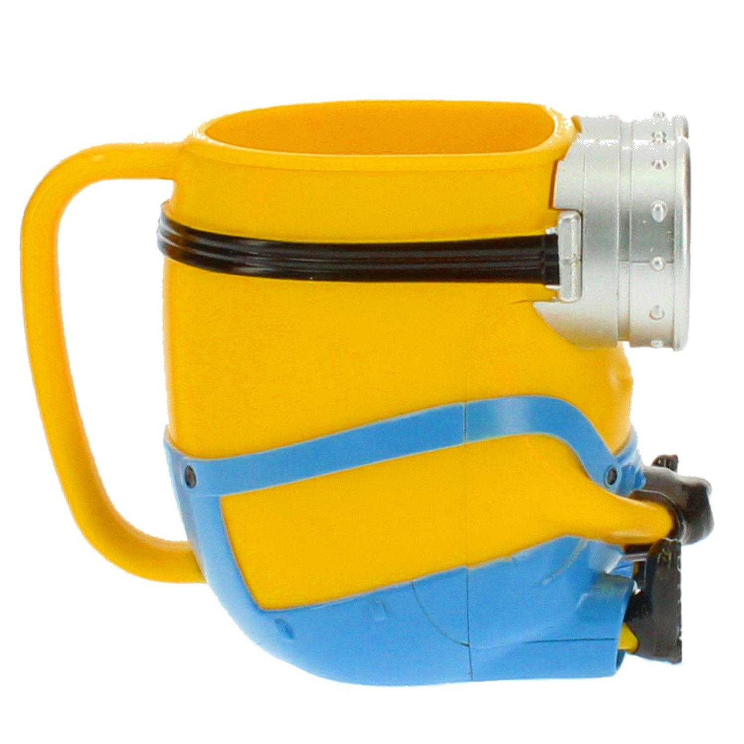 Jarro Con Bombilla + Botella Aluminio + Tazon 3D Minions-1