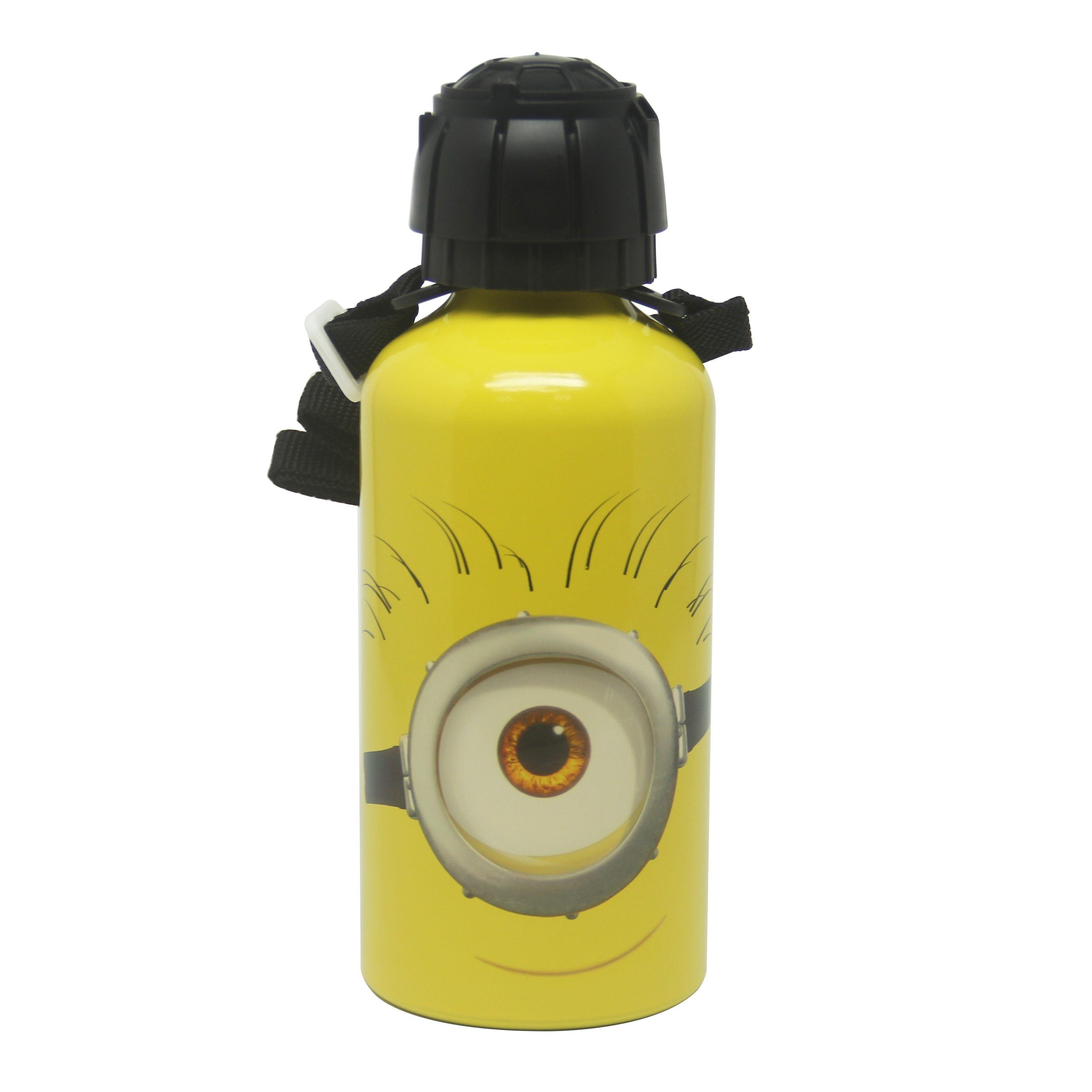 Jarro Con Bombilla + Botella Aluminio + Tazon 3D Minions-3