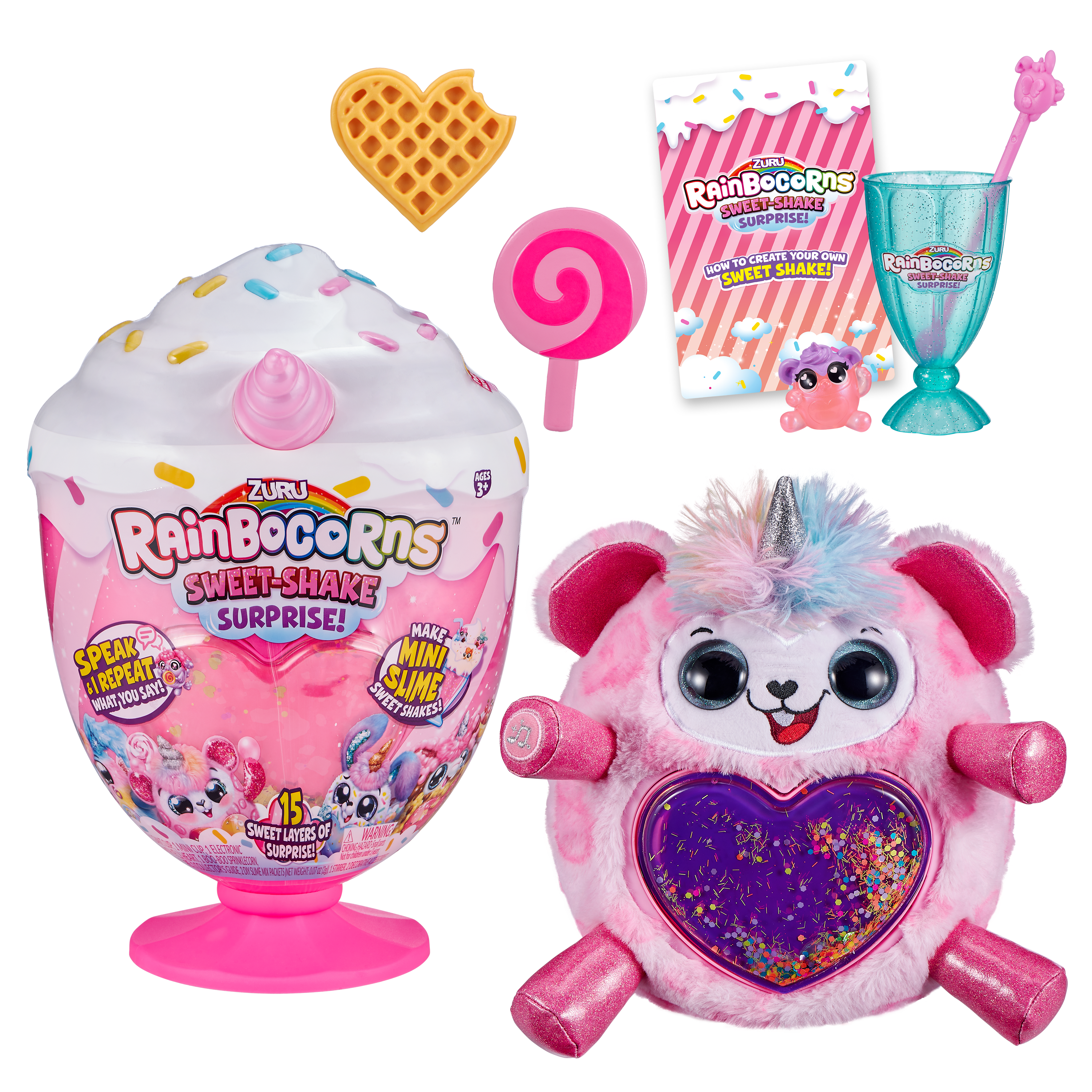 Rainbocorns Peluche Sweet Shake Surprise Serie 1-2
