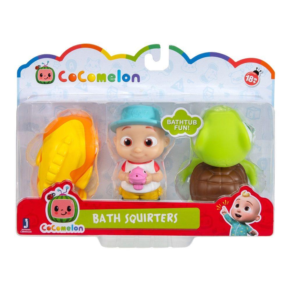 Set de 3 Figuras de Baño Cocomelon JJ, Tortuga y Pez Dorado-0