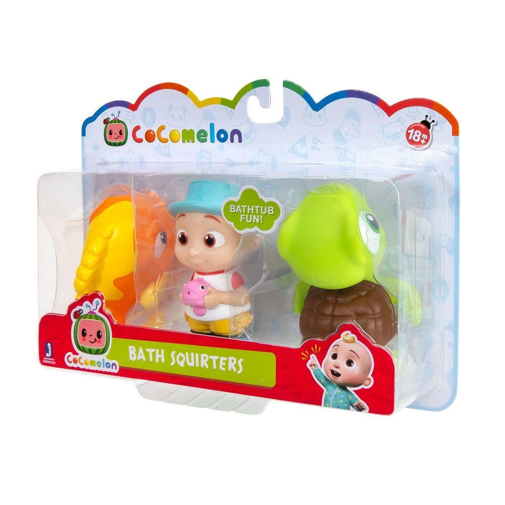 Set de 3 Figuras de Baño Cocomelon JJ, Tortuga y Pez Dorado-1