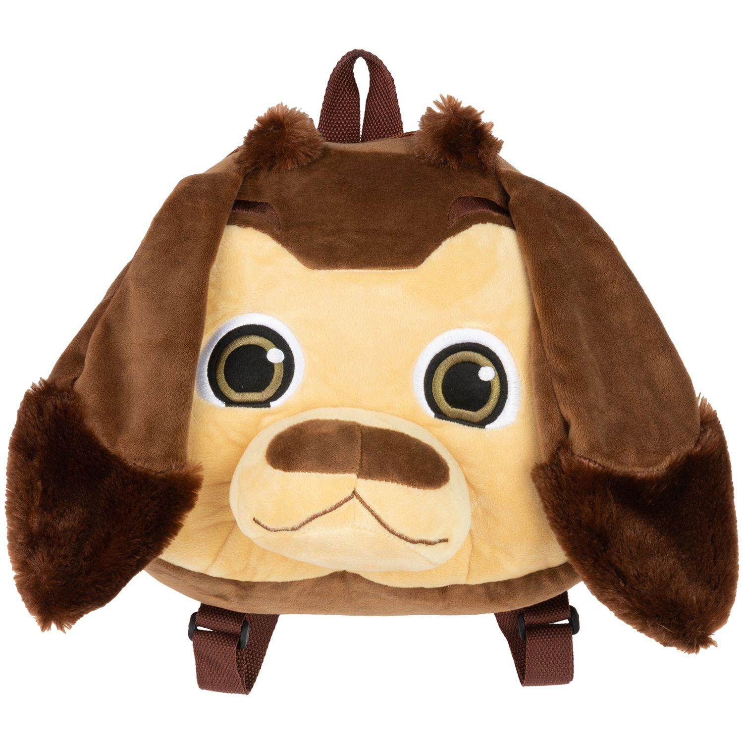Pack Oferta Perro Chocolo Peluche + Mochila Peluche Face-1