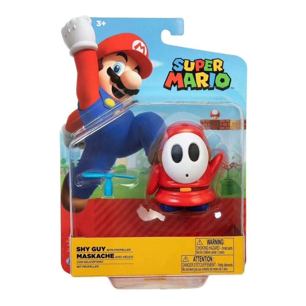 Figura de Shy Guy con Helicóptero Super Mario-0