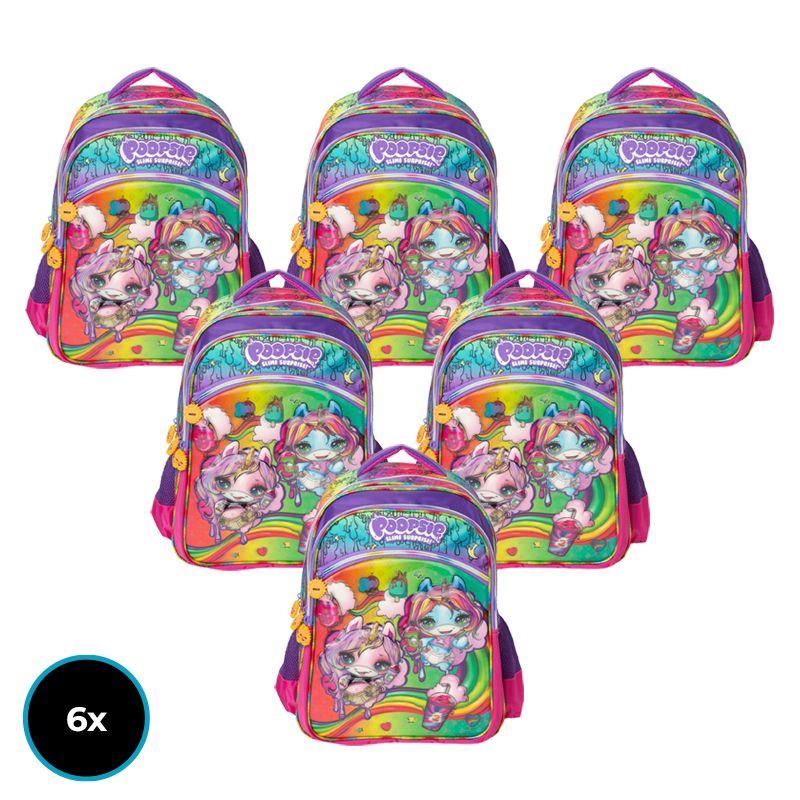 Superpack Mochila Top Figura 3D Poopsie X 6-0