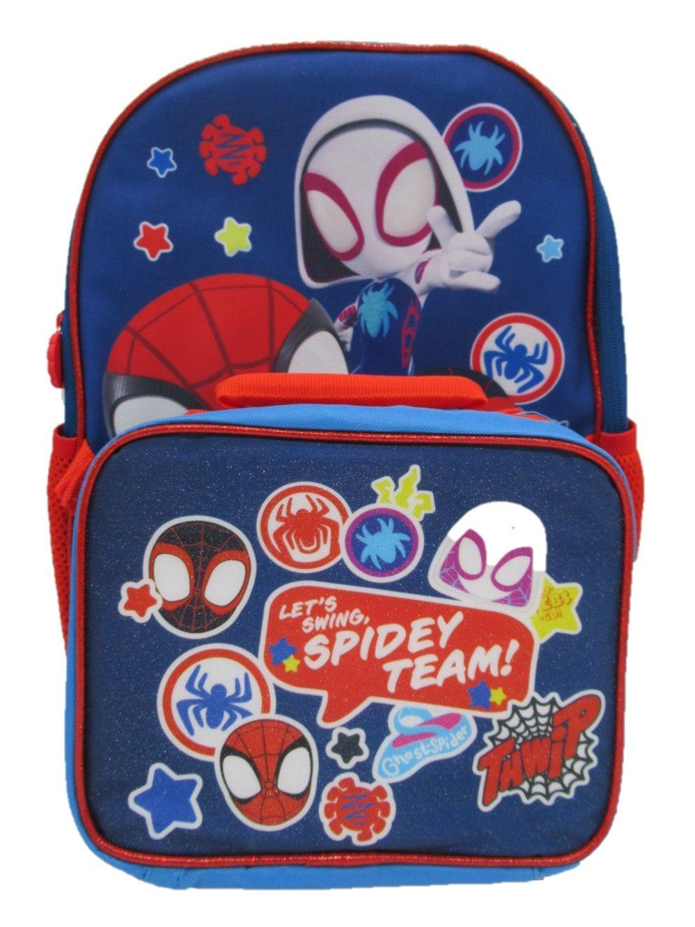 Mochila con lonchera infantil spidey-0
