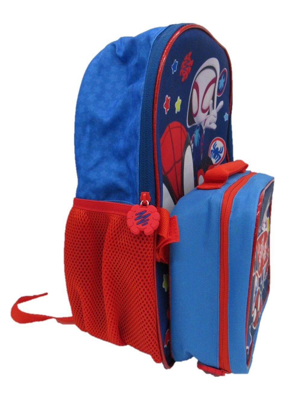 Mochila con lonchera infantil spidey-1