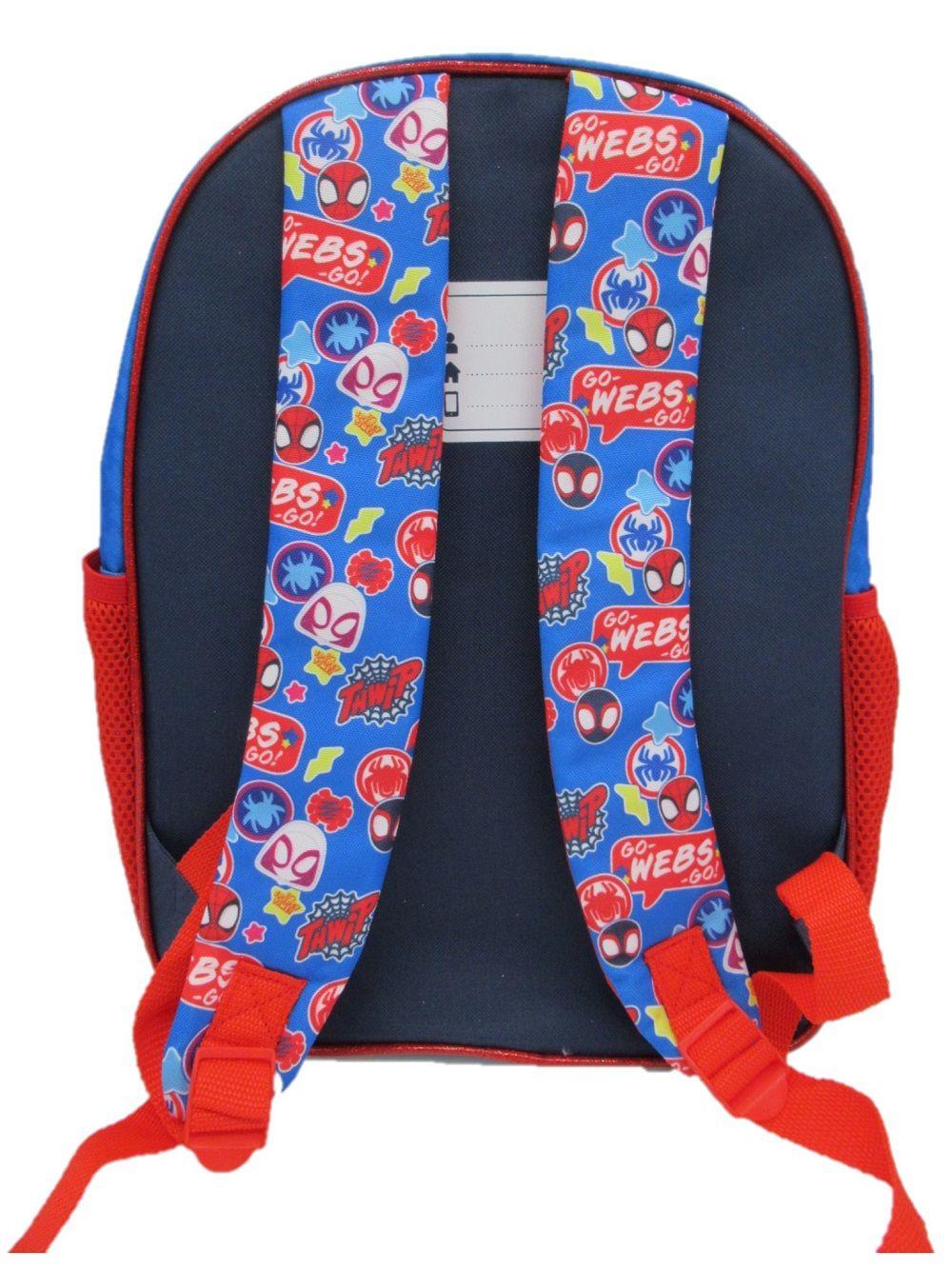 Mochila con lonchera infantil spidey-3