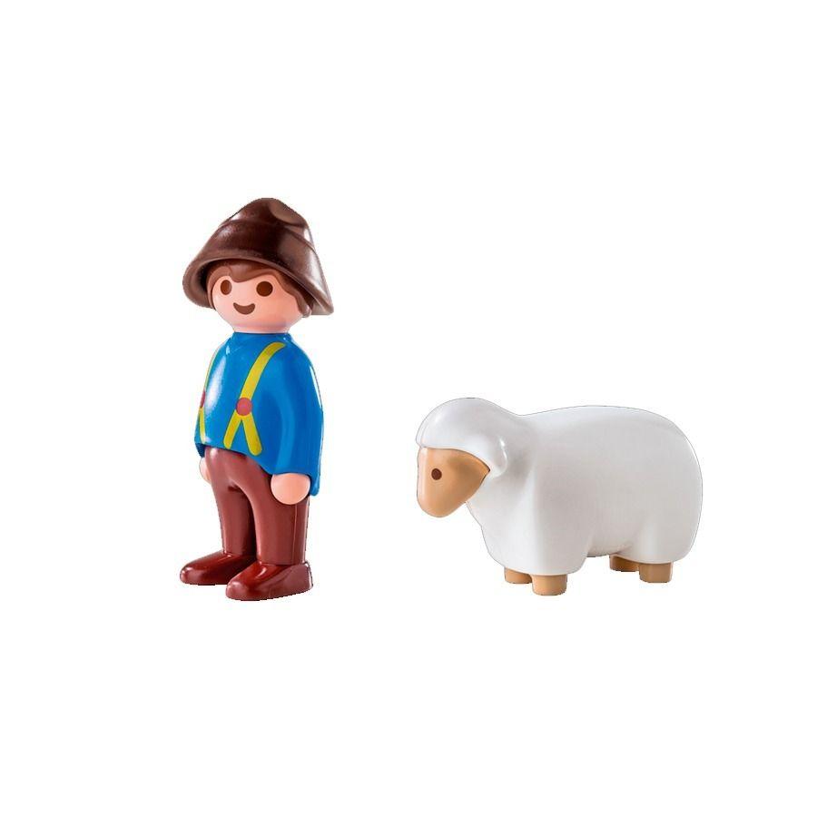 Playmobil Granjero Con Oveja 6974-1