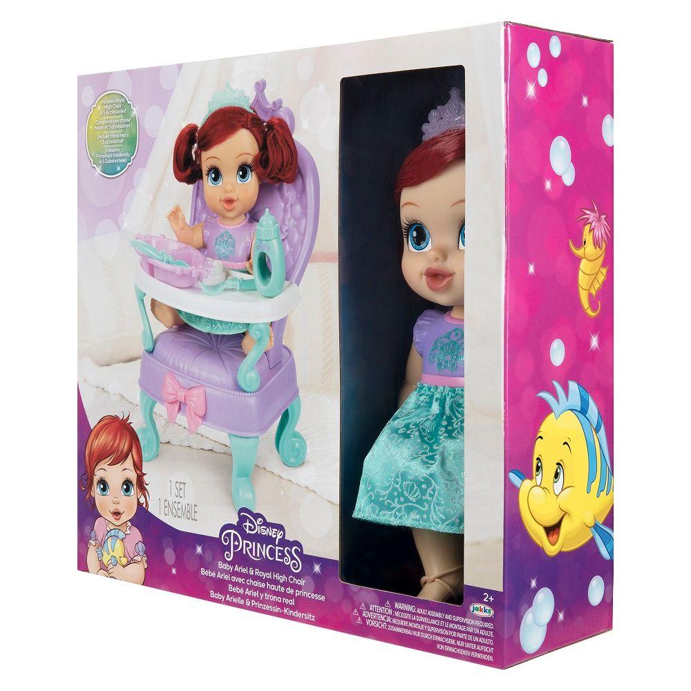 Disney Princesa Bebe Ariel y trono real-4